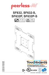 peerless-AV SF632-S Benutzerhandbuch