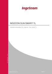 Ingeteam INGECON SUN SMART TL Serie Installationshandbuch