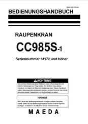 Maeda CC985S-1 Bedienungshandbuch