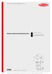 Fronius Robacta Reamer Bedienungsanleitung