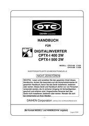 OTC CPTX-I 400 2W Handbuch