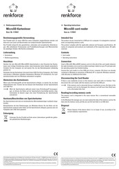 Conrad renkforce 1170547 Bedienungsanleitung