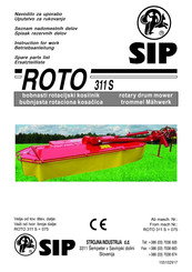 SIP ROTO 311 S Betriebsanleitung