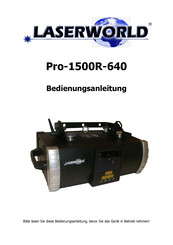 Laserworld Pro-1500R-640 Bedienungsanleitung