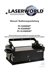 Laserworld PS-5200RGBNL Bedienungsanleitung