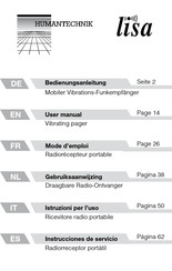 HumanTechnik lisa A-2409-0 Bedienungsanleitung
