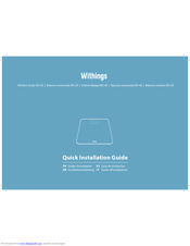 Withings WS-30 Installationsanleitung