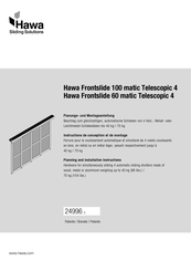 HAWA Frontslide 60/matic Planungs- Und Montageanleitung