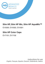 Advanced Bionics Slim HP AquaMic Gebrauchsanweisung