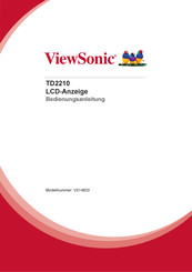 ViewSonic TD2210 Bedienungsanleitung
