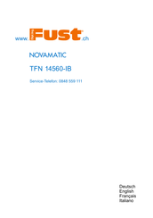 Novamatic TFN 14560-IB Bedienungsanleitung