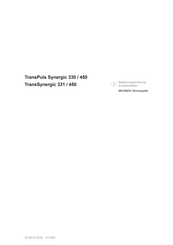 Fronius TransPuls Synergic 330 Bedienungsanleitung-Ersatzteillisten