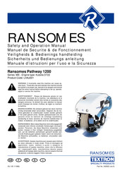 Ransomes Pathway 1200 Sicherheits Und Bedienungs Anleitung