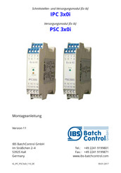 IBS BatchControl PSC 300i Montageanleitung