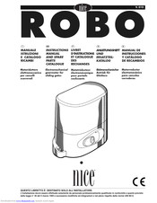 Nice ROBO RO1010 Anleitungsheft Und Ersatzteilkatalog
