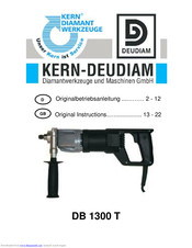 KERN-DEUDIAM DB 1300 T Originalbetriebsanleitung