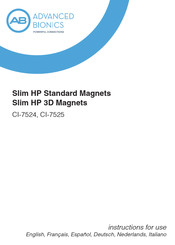 Advanced Bionics Slim HP CI-7525-007 Gebrauchsanweisung