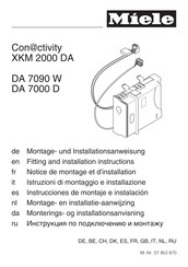 Miele Conactivity XKM 2000 DA Montage- Und Installationsanweisung