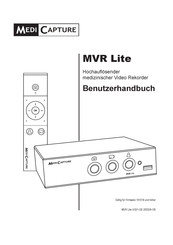 MediCapture MVR Lite Benutzerhandbuch