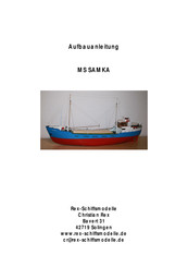 Rex-Schiffsmodelle MS SAMKA Aufbauanleitung