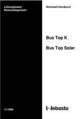 Webasto Bus Top Solar Werkstatt-Handbuch