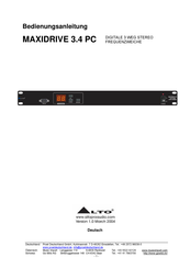 Alto MAXIDRIVE 3.4 PC Bedienungsanleitung