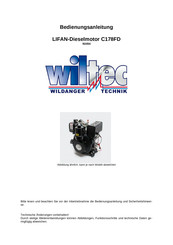 WilTec LIFAN C178FD Bedienungsanleitung