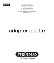 Peg Perego adapter duette Gebrauchsanleitung