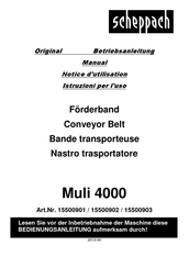 Scheppach Muli 4000 Originalbetriebsanleitung