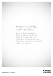 MANN+HUMMEL OurAir SQ 2500 Originalbetriebsanleitung