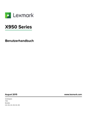 Lexmark X950 Serie Benutzerhandbuch