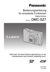 Panasonic Lumix DMC-SZ7 Bedienungsanleitung Für Erweiterte Funktionen