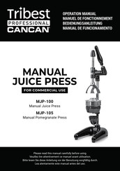 Tribest Professional CANCAN MJP-100 Bedienungsanleitung