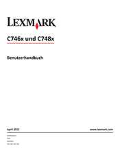 Lexmark C746x Benutzerhandbuch