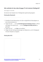 Jabra Engage 75 Kurzanleitung