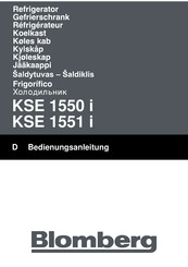 Blomberg KSE 1551 i Bedienungsanleitung