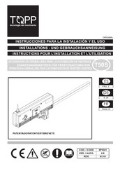 TOPP T50S/230V Installations- Und Gebrauchsanweisung