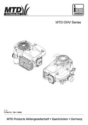 MTD MTD OHV Serie Betriebsanleitung