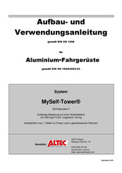 Altec MySelf-Tower 600 Aufbau- Und Verwendungsanleitung