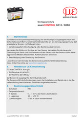 MICRO-EPSILON scanCONTROL 3060 Montageanleitung