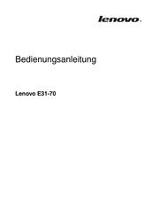 Lenovo E31-70 Bedienungsanleitung