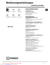 Indesit WITP 102 Bedienungsanleitungen