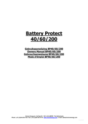 Victron energy Battery Protect 40 Gebrauchsanweisung