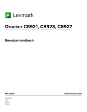 Lexmark CS921 Benutzerhandbuch