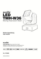 EuroLite LED TMH-W36 Moving Head Zoom Wash Bedienungsanleitung