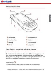 Unitech PA600 Handbuch
