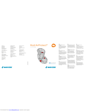 Maxi-Cosi Rodi AirProtect Gebrauchsanweisung/Garantie