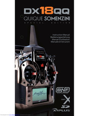 Spektrum DS18QQ QUIQUE SOMENZINI SPECIAL EDITION Bedienungsanleitung