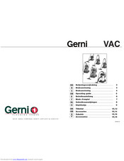 gerni VAC-Serie Betriebsanleitung