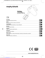 Morphy Richards TOTAL CONTROL Bedienungsanleitung